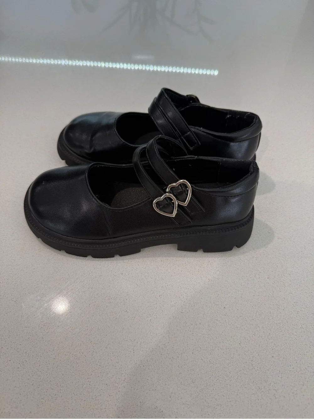 Kids Black Mary Jane School Shoes